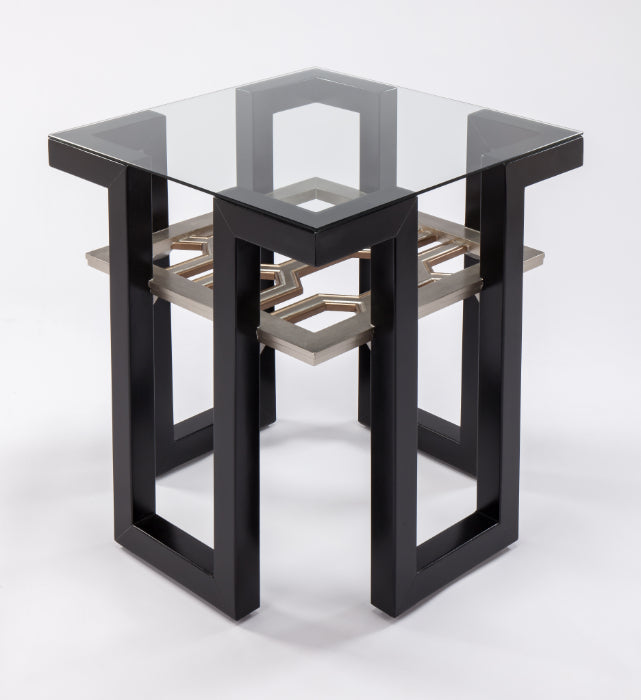 "2919-ET End Table with Glass" | Vrxco.com