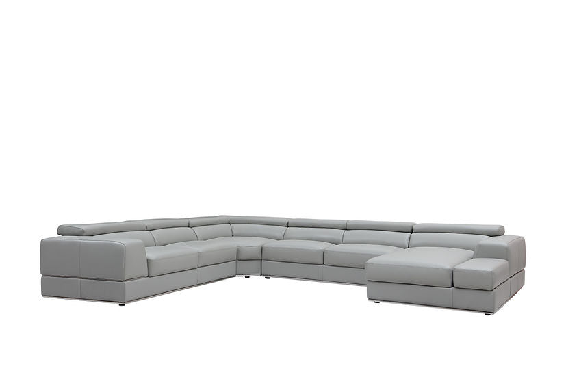 MI-5106 Pella Sectional in Light Grey with sleek design and plush comfort | Vrxco.com