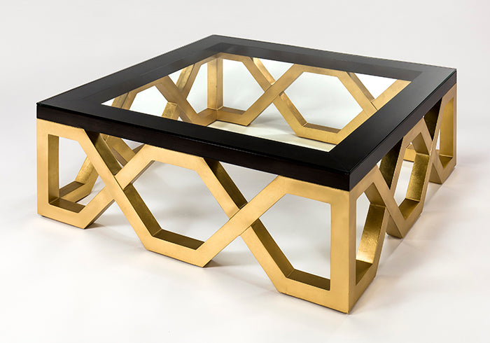 4448-CF Coffee Table with Glass featuring modern design | Vrxco.com