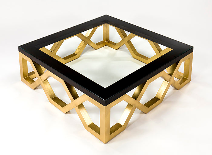 4448-CF Coffee Table with Glass featuring modern design | Vrxco.com