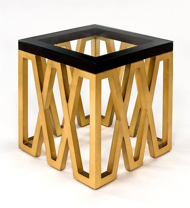 4448-ET1 End Table with Glass featuring modern design | Vrxco.com