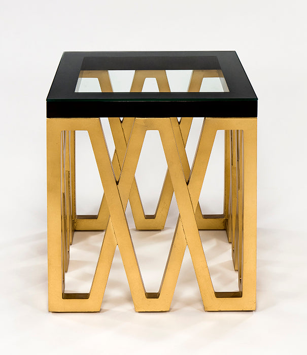 4448-ET1 End Table with Glass featuring modern design | Vrxco.com