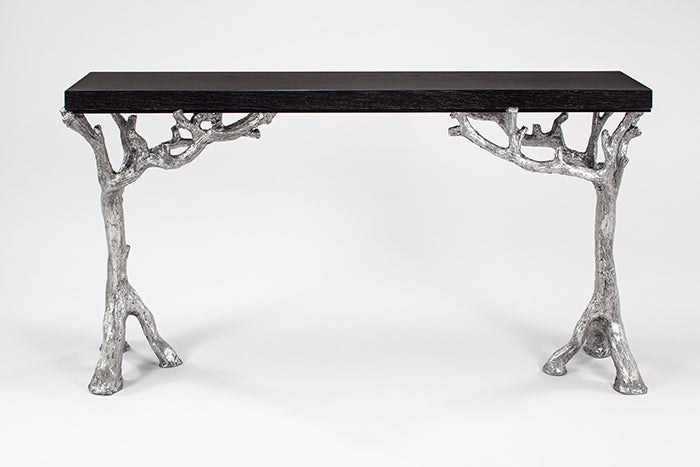 4489-D Wood and Metal Console Table - Modern and Stylish Furniture | Vrxco.com