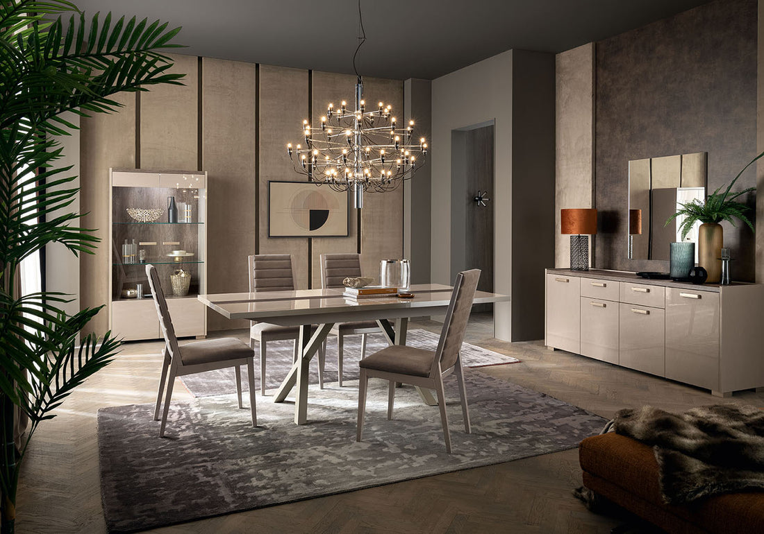 Belpasso Dining Room Set with elegant modern design | Vrxco.com