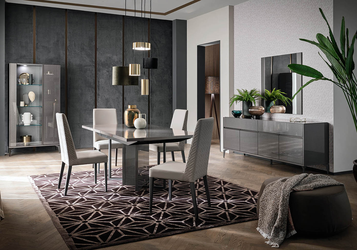 "Graphite Dining Set - Modern and stylish dining room furniture" | Vrxco.com