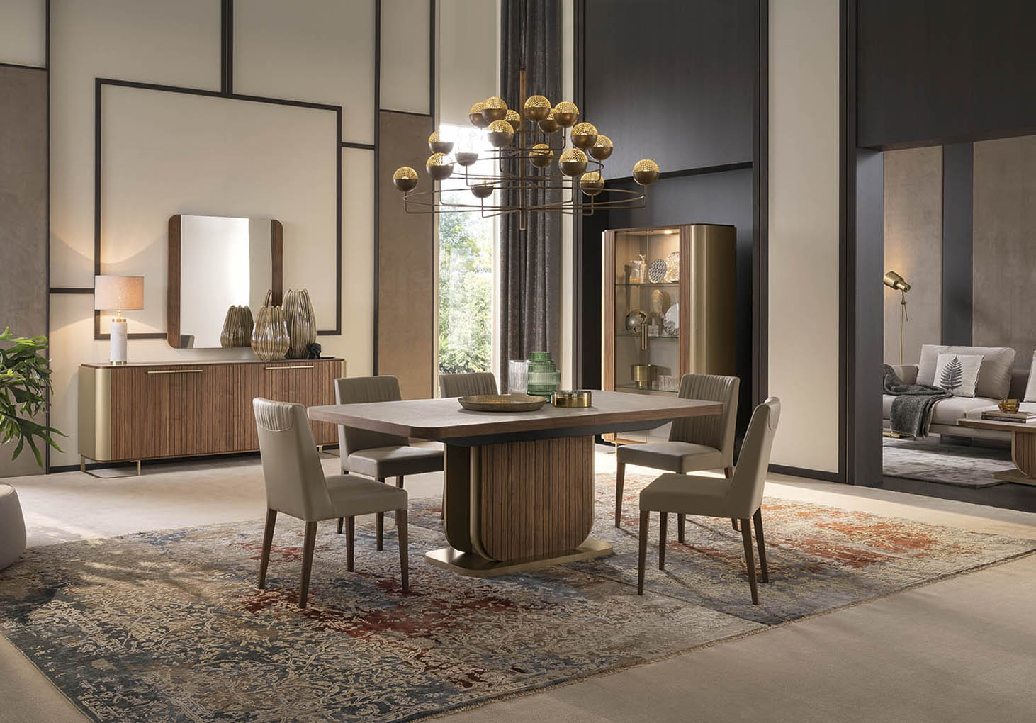 "Hera Dining Room Set with elegant design and modern finishes" | Vrxco.com