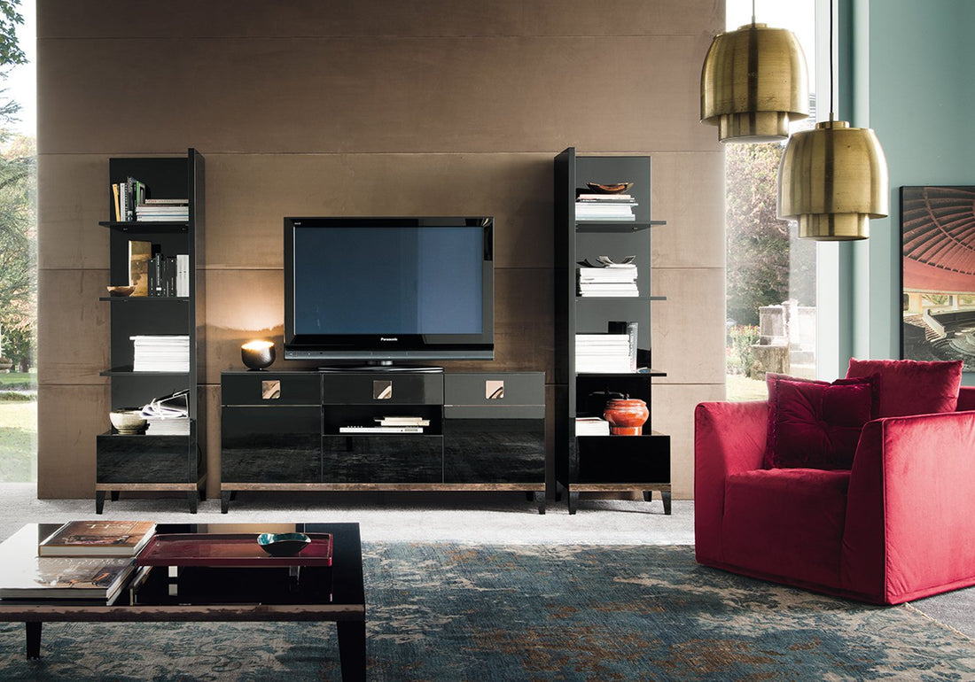 "Mont Noir TV Stand/Entertainment Center - Sleek and Functional Furniture"  | Vrxco.com