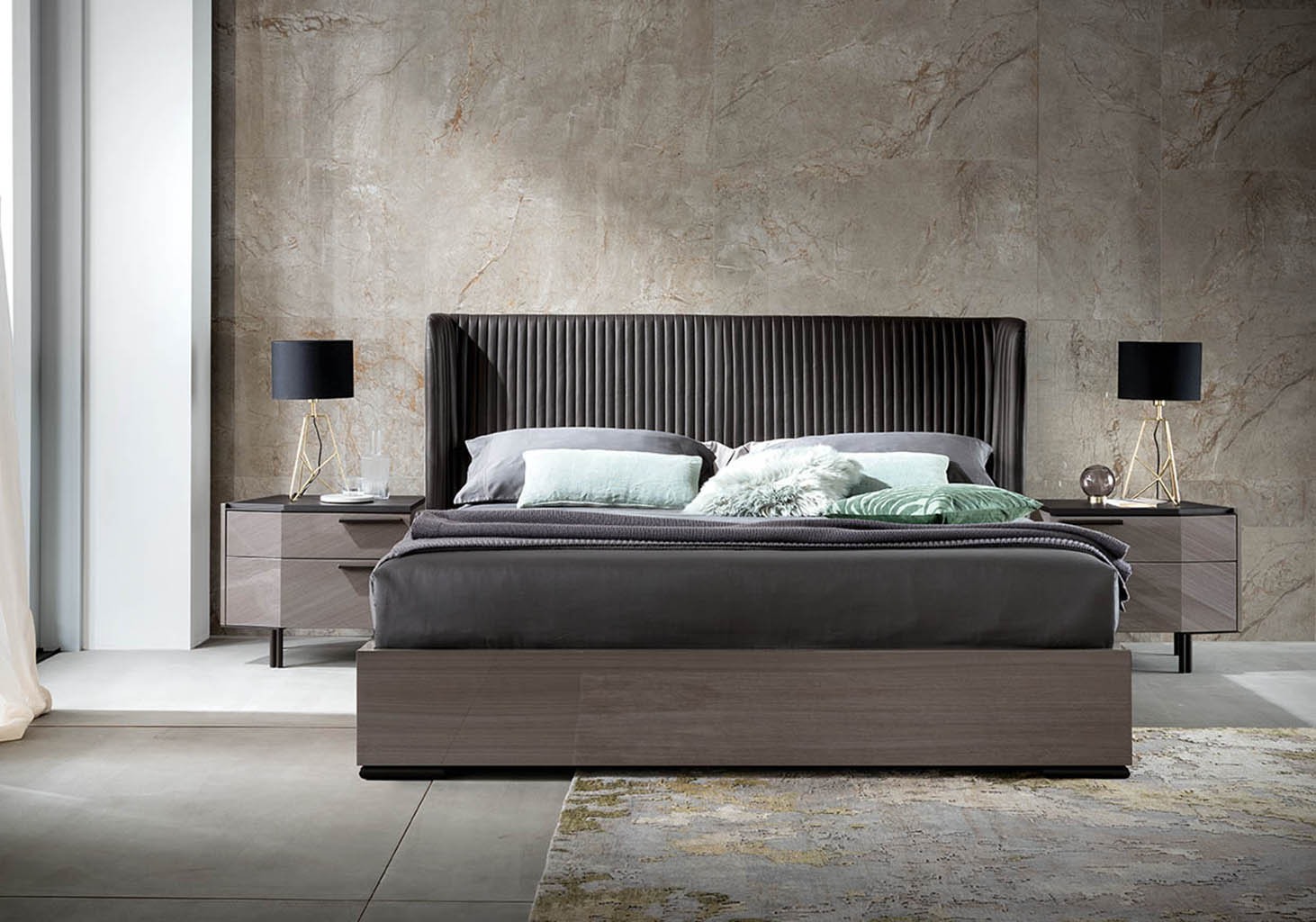 Olimpia Bedroom Set with luxurious design and elegant furniture pieces | Vrxco.com