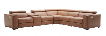 Picasso 6Pc Motion Sectional Caramel with plush caramel-colored upholstery | Vrxco.com