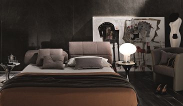 Tower Storage Bed in Taupe with modern design | Vrxco.com