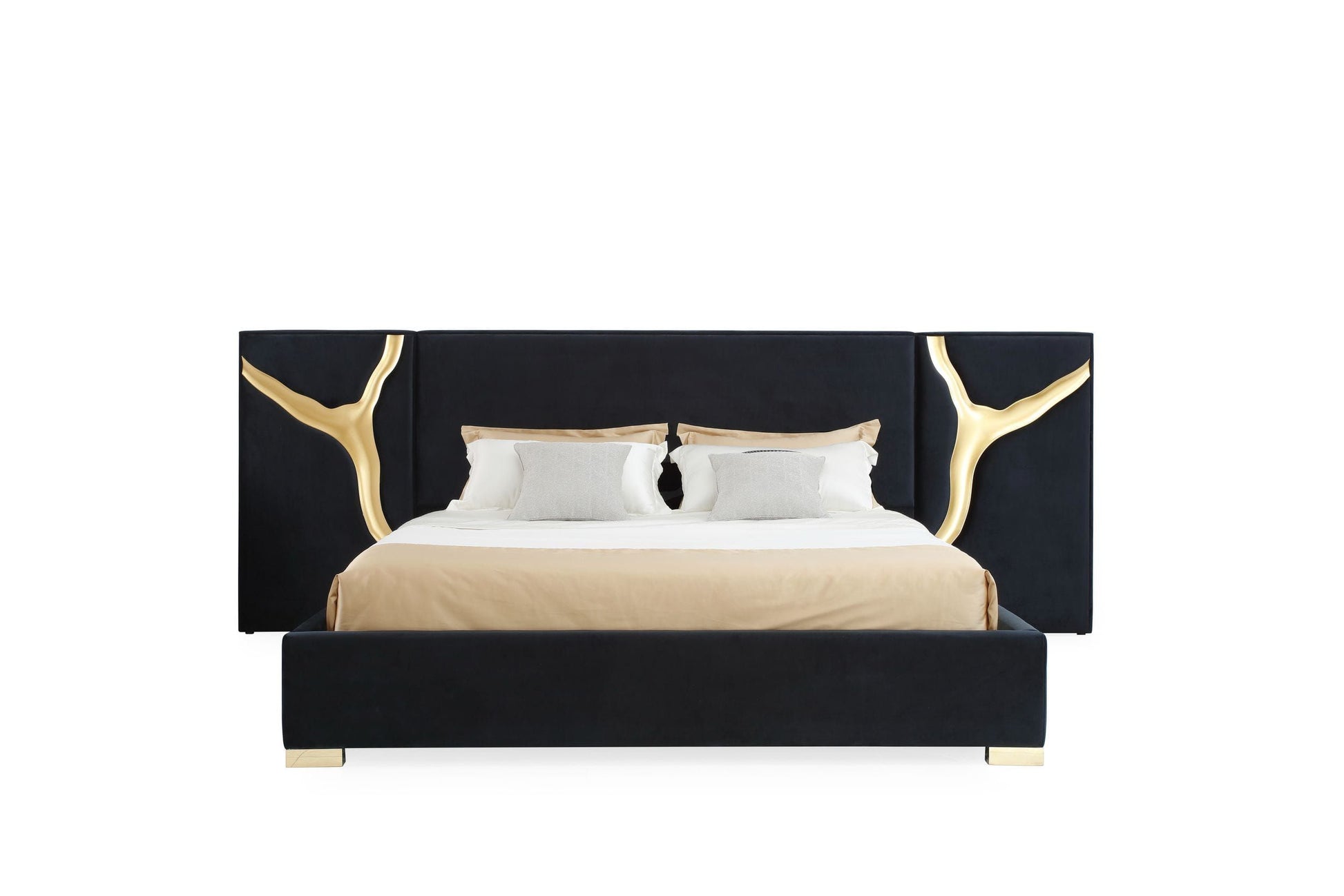 Modrest Aspen Black & Gold Bedroom Set showcasing elegant design and luxury | Vrxco.com