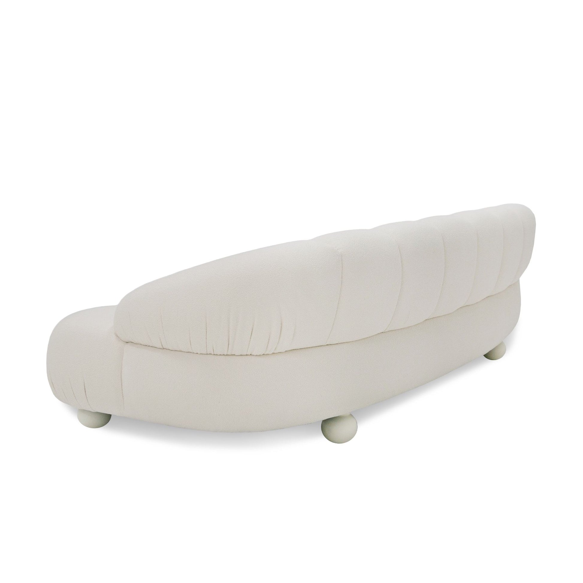 "Divani Casa Duran - Contemporary White Fabric 4-Seater Sofa - Stylish and comfortable living room furniture" | Vrxco.com