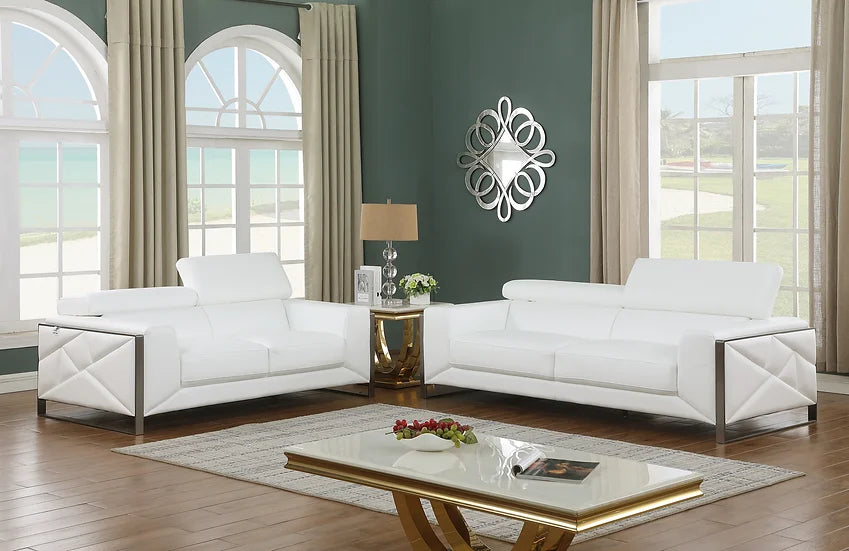 "MI-989 Giorgio Sofa Set Grey - Modern elegance living room furniture" | Vrxco.com