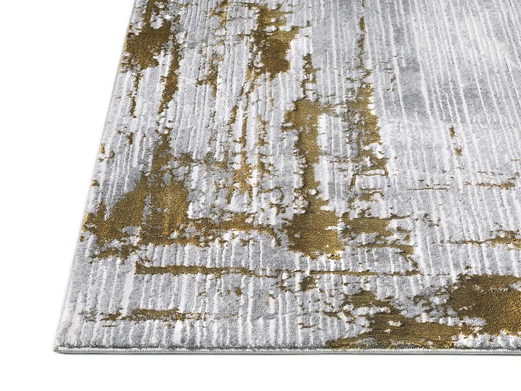 Regency 954 - Gold Chrome Rug with luxurious gold chrome color and sleek pattern | Vrxco.com