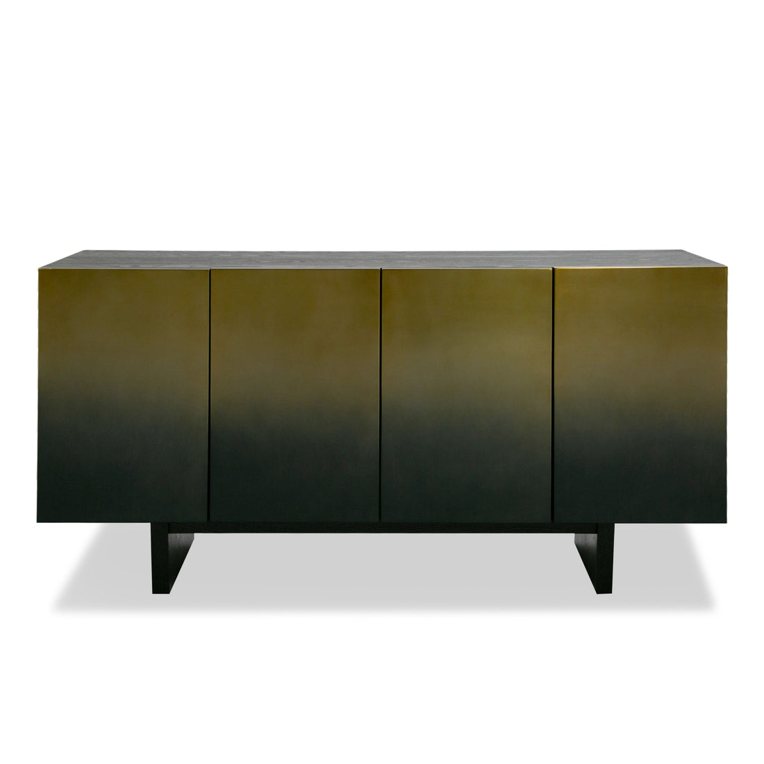 "Modrest Elmira Glam Black Ash Gradient Stainless Steel Buffet - Elegant buffet" | Vrxco.com